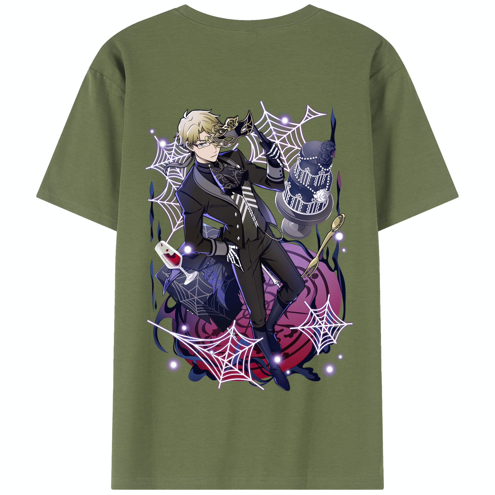 （画像用） 文豪ストレイドッグス Bungo Stray Dogs 綿100％半袖Tシャツ（背面プリント）